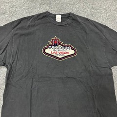 AAA T-Shirt Mens Size 3XL Black Las Vegas Sign Graphic Short Sleeve Cotton Tee