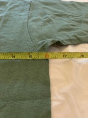 Vintage 60s Army T Shirt XS Olive Drab Skivvy U-Neck Otis USMC Military Vietnam