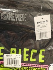One Piece Netflix Short Sleeve Shirt NEW SEALED Adult Size Large Black Mens