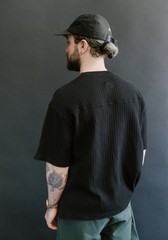 Eat Dust Clothing Black Cotton Mesh Oversized T-Shirt Men’s Medium