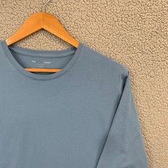 Mack Weldon T Shirt MENS SIZE L Long Sleeve Navy Blue Cotton