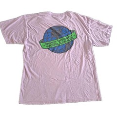 Obey Quality Dissent T-Shirt Men’s Large Purple Earth Logo Graphic Worldwide Tee