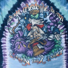 Liquid Blue Alice In Wonderland Shirt Mens Large Tie Dye Graphic Psychedelic Tee