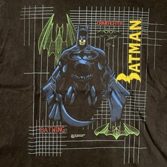 Vintage 1995 Batman Forever Batwing Single Stitch Graphic T Shirt Size XL Used