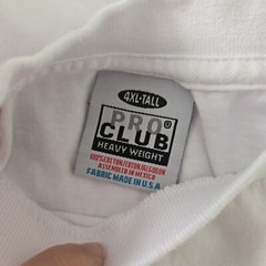 PRO CLUB Heavy Weight Short Sleeve White Shirt
