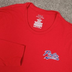 Polo Ralph Lauren Shirt Mens Large Red Long Sleeve Script Logo Performance Flex