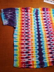 Vintage 2000s Fruit Of The Loom Blank Tie Dye T Shirt XL Rainbow Hippie y2k 90s