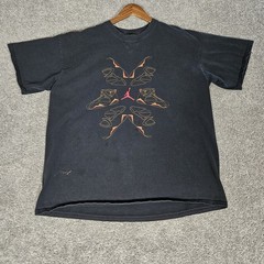 Vtg Jordan T-Shirt Men’s XL Black Tee Y2K Jumpman Sneakerhead Streetwear Skater