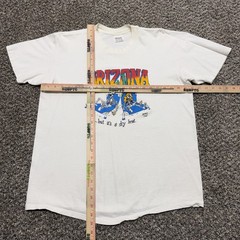 Vintage Arizona T-shirt Size XL White Stedman 90s Dry Heat – Distressed