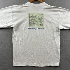 Vintage Barack Obama Shirt Mens XL White Birth Certificate President Y2K RARE