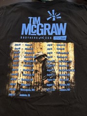2012 Tim McGraw Brothers of the Sun Tour T-Shirt Men’s XL Black Graphic Tee