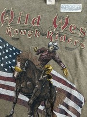NEW Vintage 90s Galt Sand Wild West Rough Riders T Shirt Cowboy Western XL USA