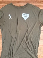 Baseballism Mens Gray Graphic Logo Crew Neck Short Sleeve T-Shirt XL Regular