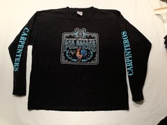 Bayside Shirt Mens 2XL Black Carpenters Los Gallos Politicos LS Made USA