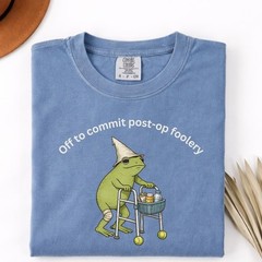 Post Surgery Funny Frog Shirt, Knee Hip Shoulder Ankle Replacement Recovery Gift