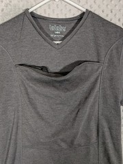 Lalabu Dad Shirt Men’s Large Gray Baby Carrier Kangaroo Pouch Newborn Infant