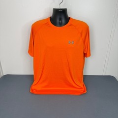 Under Armour Bright Orange T-shirt Performance Size Large Loose