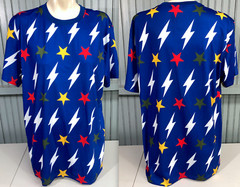 New & Rich 100 XXL Stars Lightning Bolts Cotton / Poly Mens T-Shirt