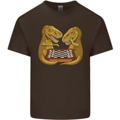 Chess T-Rex Dinosaur Mens Light Cotton T-Shirt