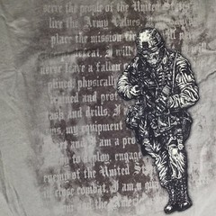 Apprime Courage Above All Mens Medium Graphic T-Shirt US Army Military Warrior