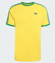 NEW MEN’S ADIDAS ORIGINALS 3-STRIPES JAMAICA TREFOIL SHIRT ~MEDIUM #KD864