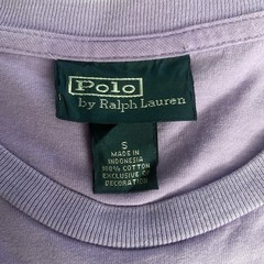 Vintage 90’s Polo Ralph Lauren T Shirt Sz S Single Stitch Lt.Purple /Orange Pony
