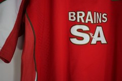 Under Armour Mens 2XL WRU Calon Brains SA Rugby Jersey Shirt N1390