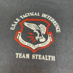 Vintage F-117A Stealth Fighter Shirt Mens Medium Black USAF Team Stealth Stedman