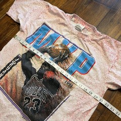 Vtg Chicago Bulls Shirt Mens Large White NBA Basketball Michael Jordan 90s