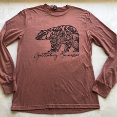 District Perfect TRI Gatlinburg Tennessee BEAR Long Sleeves Shirt Men’s Size S