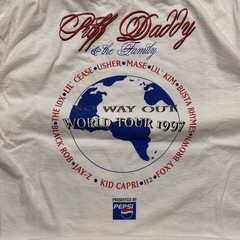 VTG 1997 Gildan Puff Daddy & The Family No Way out Concert Tour Shirt mens XL