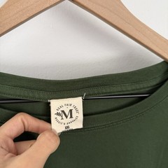 Maggie’s Organics Men’s XXL Army Green Long Sleeve Shirt Cotton Sustainable