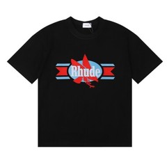 43STYLE RHUDE Men High Quality Leisure Cotton Short Sleeve Polo T-Shirt S-2XL