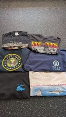 Vintage Military TShirt Bundle Lot of 6 Army USAF Air Show POW/MIA Sizes M-2XL