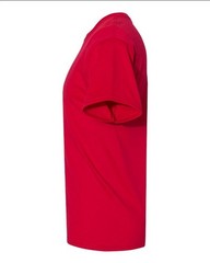 Hanes 5170 5XL EcoSmart Crewneck Short Sleeve Tee Pit to Pit 31″ Deep Red