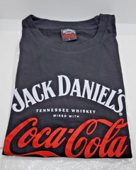 JACK DANIELS X COCA-COLA COLLABORATION LOGO TEE (SIZE L) NWT
