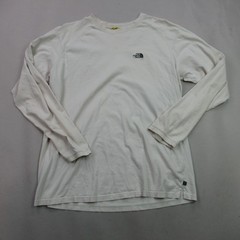 The North Face Men’s L/G Large Cream Long Sleeve T-Shirt 100% Cotton Crew Neck
