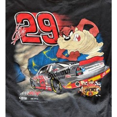 Vintage Kevin Harvick Taz NASCAR Racing Shirt Looney Tunes