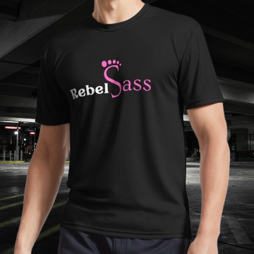 Rebel Sass Logo Active T-Shirt Funny Size American Unisex T- Shirt