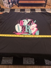 Men’s Outrank Graphic Black Tee Sz 2XL Own Ours Graphic Blue Pink Streetwear