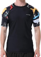Men’s Rash Guard Swim Shirt UPF 50+ Quick Dry Loose Fit Surfing Fishing Tee