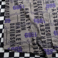 Vintage Harley Davison biker Hawaiian style all over print button up Shirt 2XL