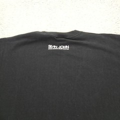 Sean John Shirt Mens XXXL Black Graphic Print Short Sleeve Crew Neck Y2K Hip Hop