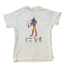 Anubis Scale T-shirt Sand Color Mens Size M-XL Ancient Egyptian Jackal
