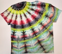 Handmade Ice Tie Dye Unisex T-Shirt Size XL Multicolor Design Gildan Tee NEW