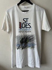 Supreme St Ides Malt Liquor T Shirt SS16 White Streetwear Size M