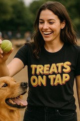 Pet Lovers T-Shirts – “Treats on Tap” Graphic Tee