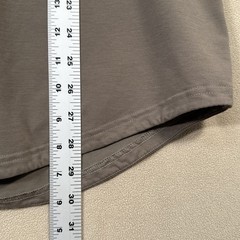 BYLT Drop Cut LUX Premium Long/S Mens M Brown Casual Stretch Crew Base Layer