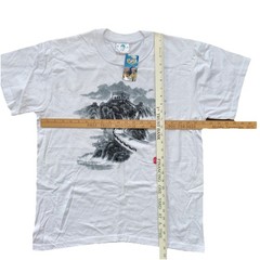NWT Great Wall Of China Men’s T Shirt X-Large White Double Sides Dragon