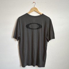 Vintage Oakley Men’s Gray Regular Fit Crew Neck Short Sleeve Logo T-Shirt XL